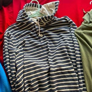 J Crew Striped Hoodie